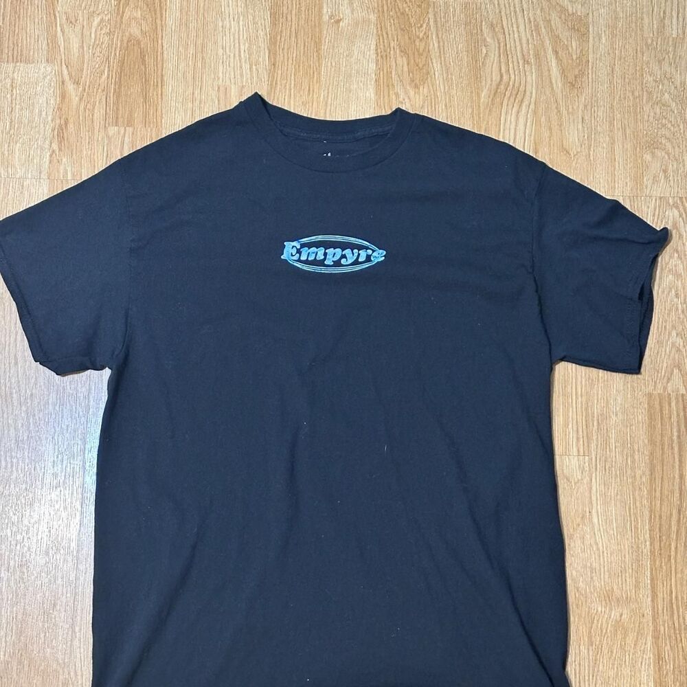 Empyre Men's Black and Navy T-shirt